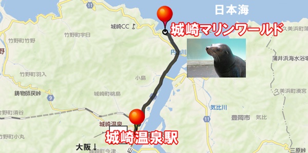 大阪から城崎マリンワールドへ高速バスで３割引！入場料が実質無料でお得！