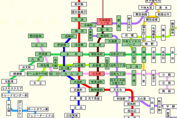 大阪地下鉄（メトロ）PiTaPa割引「マイスタイル」と定期券の利用範囲