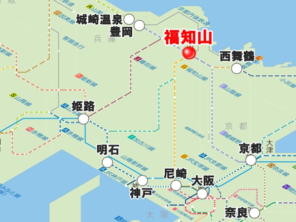 福知山城の観光などにお得なJR西日本「福知山ICOCAキャンペーン」の内容、実施期間、利用方法