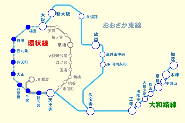 JR西日本の快速「うれしート」の運行区間