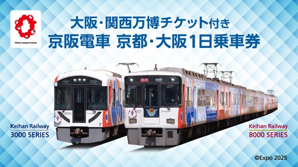 大阪・関西万博入場チケットつき京阪電車1日乗車券の値段、発売期間、購入方法