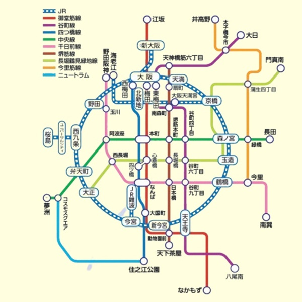 JR西日本、大阪メトロ「大阪スマートアクセスパス」の乗り放題範囲