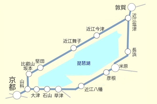 JRで琵琶湖一周「鉄道版ビワイチパス」の乗り放題範囲