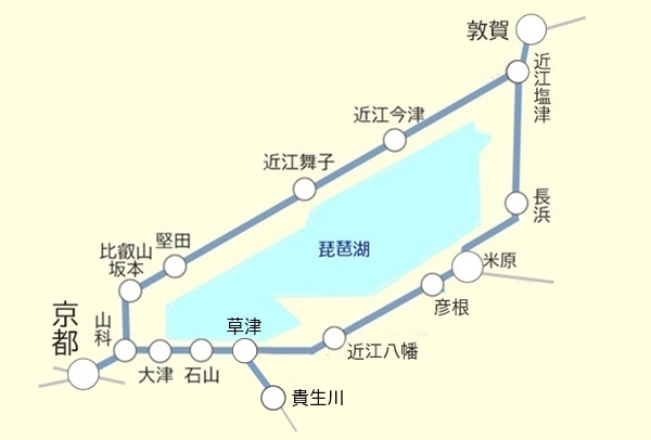 JRで琵琶湖一周「鉄道版ビワイチパス」の乗り放題範囲