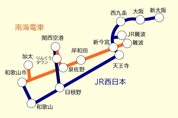 JR西日本、南海電車「和歌山2wayパス」の乗り放題範囲