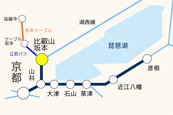 JR比叡山おでかけパスの利用可能範囲